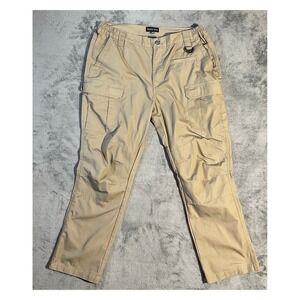 Tactical Pants Men's Cargo Khaki Ripstop Size 36x30